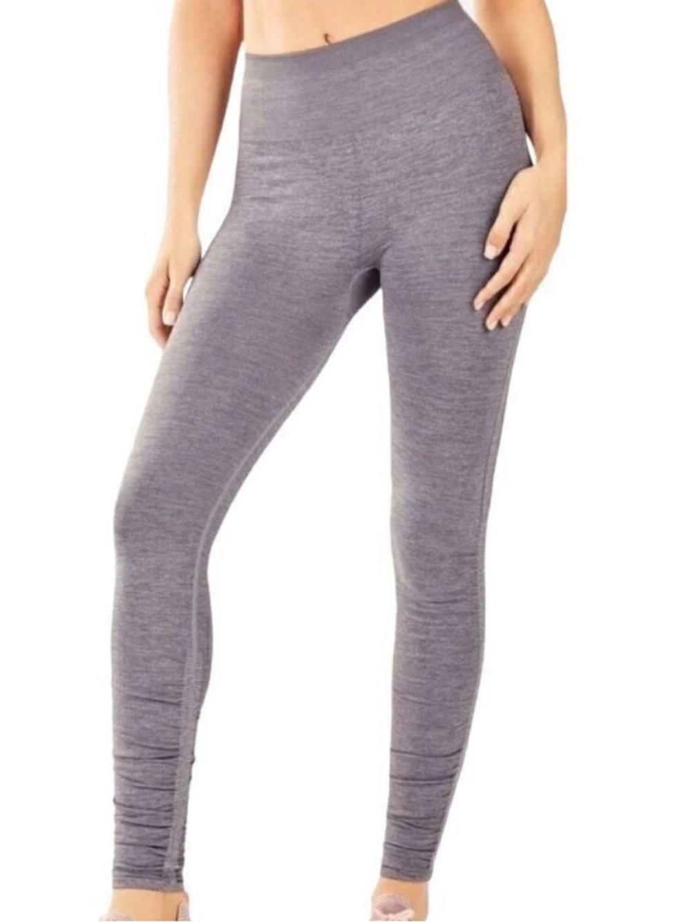 Fabletics Seamless High-Waisted Compression Leggings Gray L activewear workout